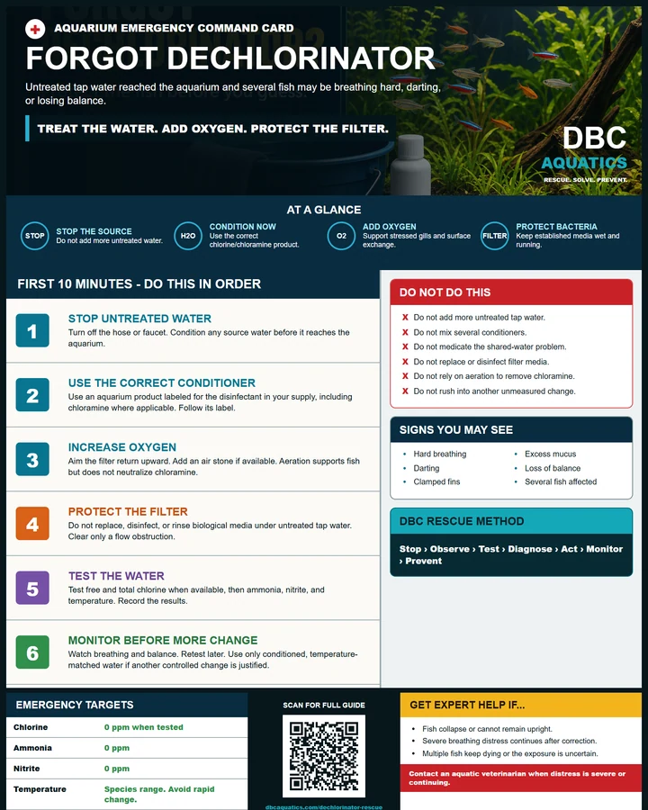 Forgot Dechlorinator DBC Emergency Command Card preview.