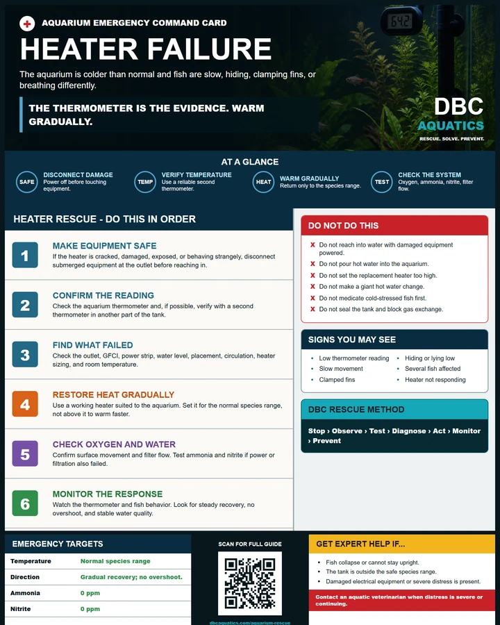 Heater Failure DBC Emergency Command Card preview.